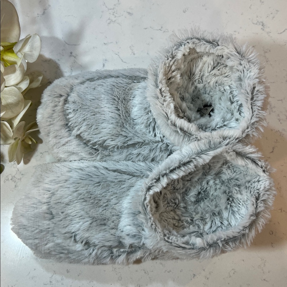 Plush Bootie Slippers for Women - Pale Pink - Picture 12 of 14